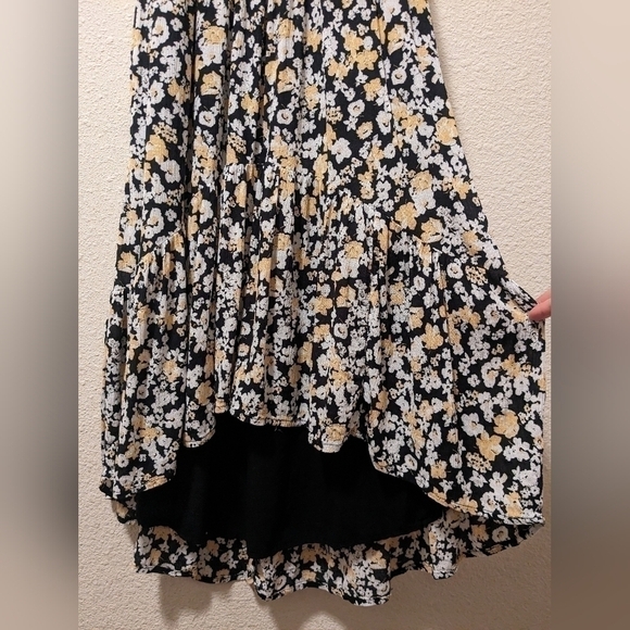 Abercrombie & Fitch Floral High-Low Flare Midi Sundress Boho Bohemian - Picture 10 of 14